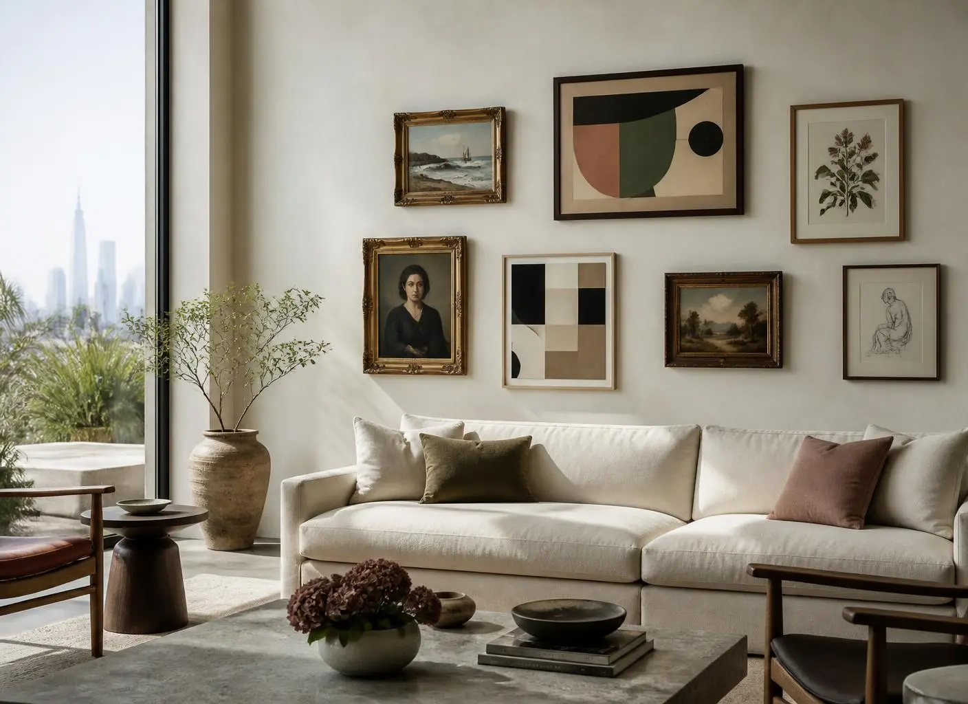 Why Dubai's Identical Interiors Are Making Vintage Art Cool Again